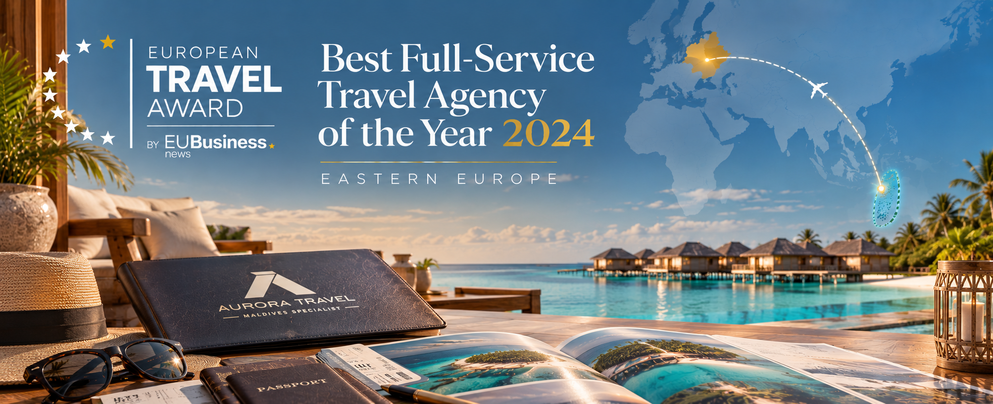 European Travel Awards 2024 – Teljes körű utazásszervezés – Aurora Travel.